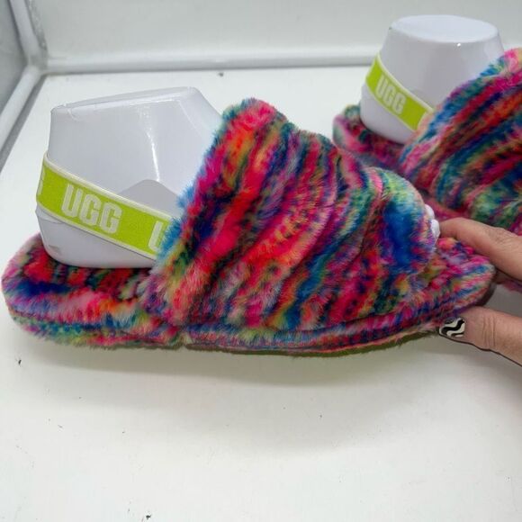 Ugg Fluff Yeah Pixelate Multicolor Slipper - Picture 6 of 9